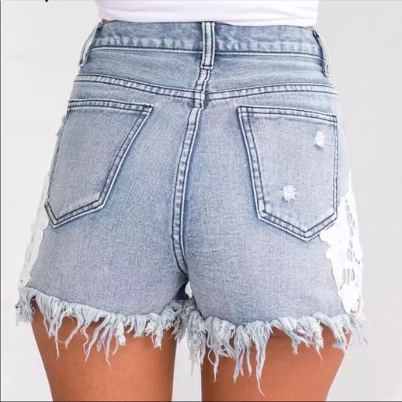 Distressed Denim Shorts - Picture 4 of 8